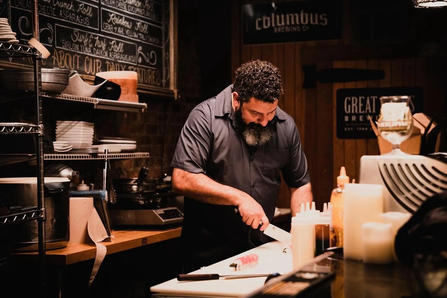 Crush chef at work in the kitchen